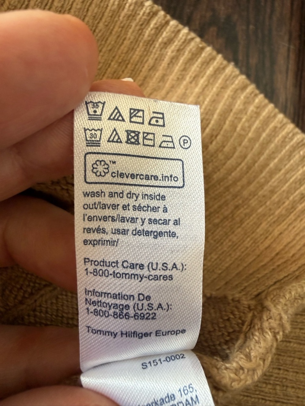 Tommy Hilfiger Camel Cable-Knit Crewneck Sweater - Picture 8 of 9